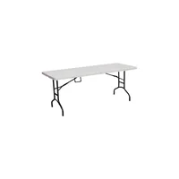 Mesa Plegable Simple Spaces 183 cm con Manija y Estructura de Acero