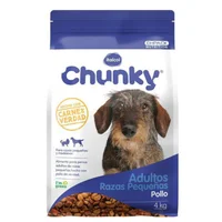 Comida Seca Para Perro Chunky Adulto Raza Pequeña Nuggets De Pollo 4kg