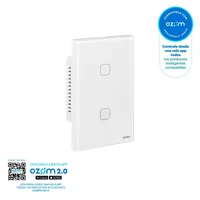 Interruptor Doble Inteligente Connect Iot Blanco
