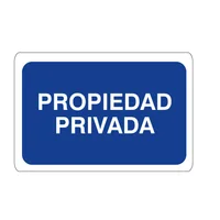 Señales Propiedad Privada 22x15cm Vinilo