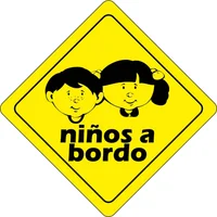 Displays de Información Niños a Bordo 15x15cm