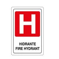 Señal Protección Hidrante 22x15cm Vinilo