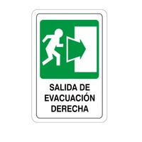 Señal Salida Evacuación Derecha 32.5x22.5cm
