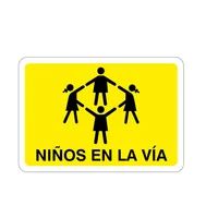 Señales de Información Niños en La Vía 22x15 Cm