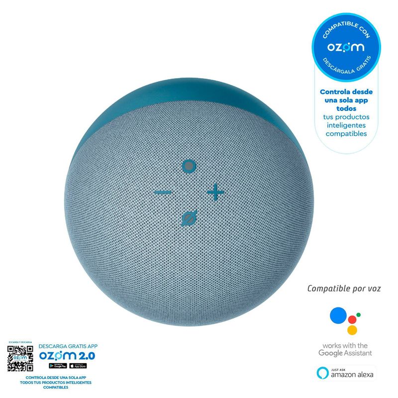 Altavoz Inteligente Echo Dot De 4Ta Generación Azul AMAZON