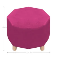Puff Octagonal Sídney 28x30x30 Fucsia