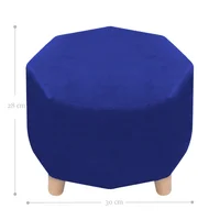 Puff Octagonal Sídney 28x30x30 Azul