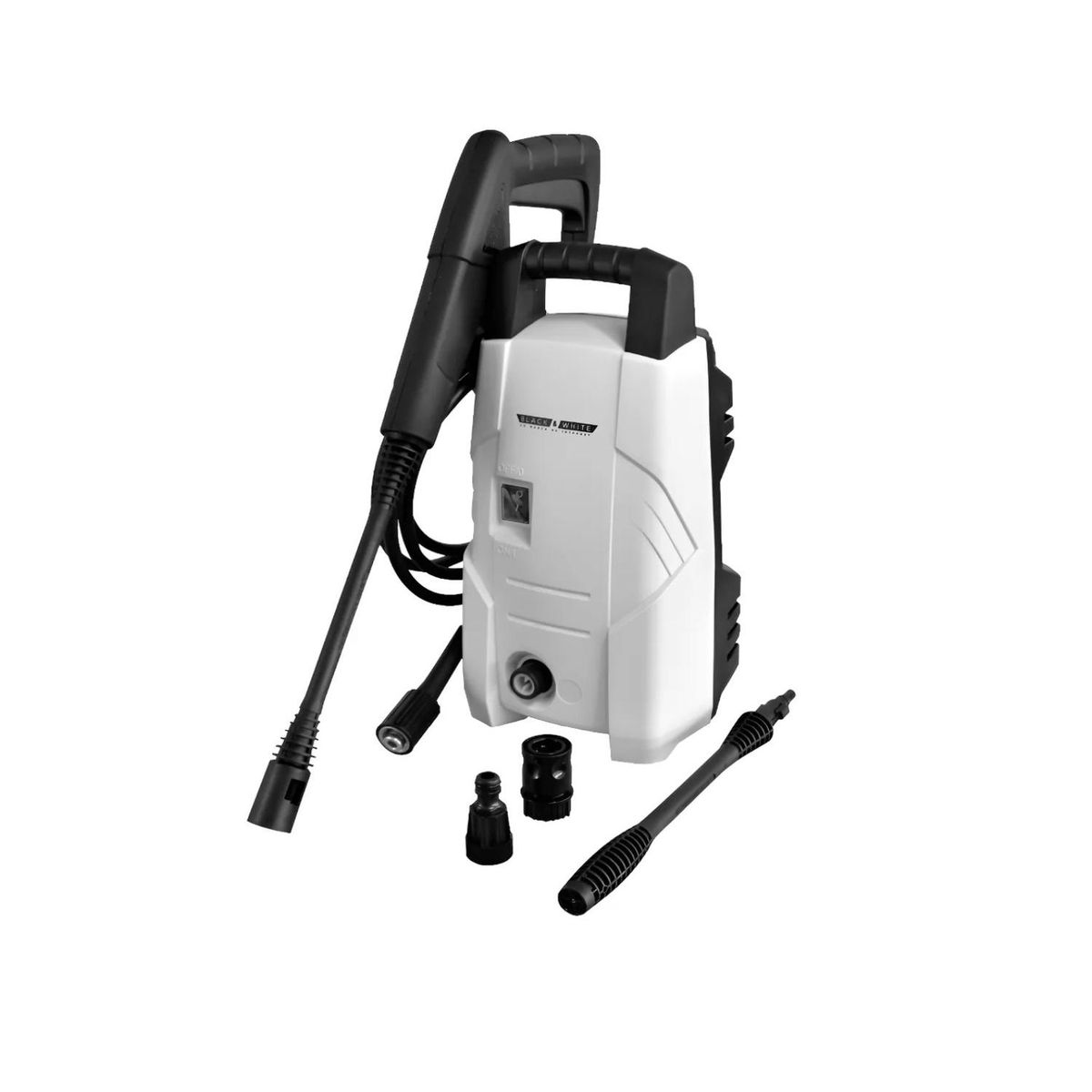BLACK AND WHITE - Hidrolavadora Eléctrica 1305PSI 1200W Black&white