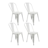 Set x4 Sillas Tolix 86x36x35.5 Blancas