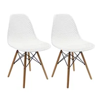 Set X2 Sillas Eames Colmeia Blanco