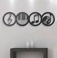 Aplique Decorativo Música Calado 100X30