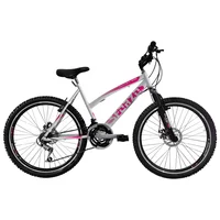 Bicicleta De Montaña Sforzo Dama R27.5 18V Talla M Bloqueo Al Hombro Disco Mecánico Blanco