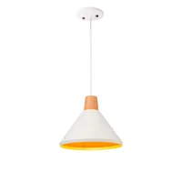 Lámpara Colgante Isis 1 Luz E27 Madera Blanco Producto Certificado