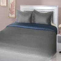 Duvet Bicolor Gris-Azul + Plumón Siliconado Semidoble