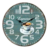 Reloj Espresso Madera Dallas 33.8x33.8 Cm Gris