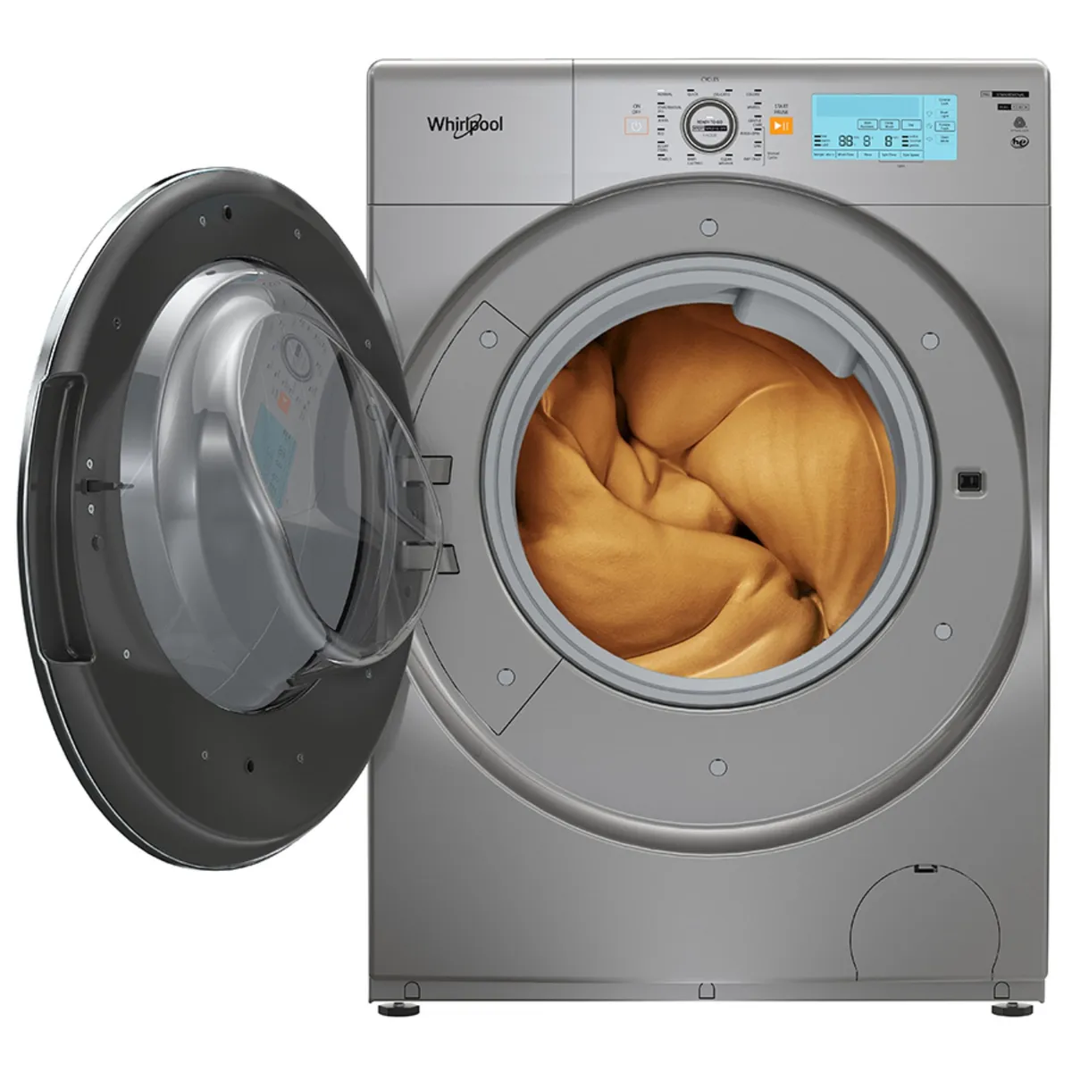 WHIRLPOOL - Lavadora Secadora  2 en 1 Carga Frontal 10 Kg/6.5 Kg 7MWFC5090KC Gris