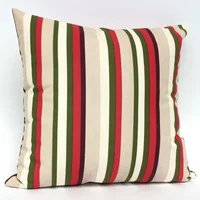 Cojín Decorativo Bali 45X45Cm Rayas Coral
