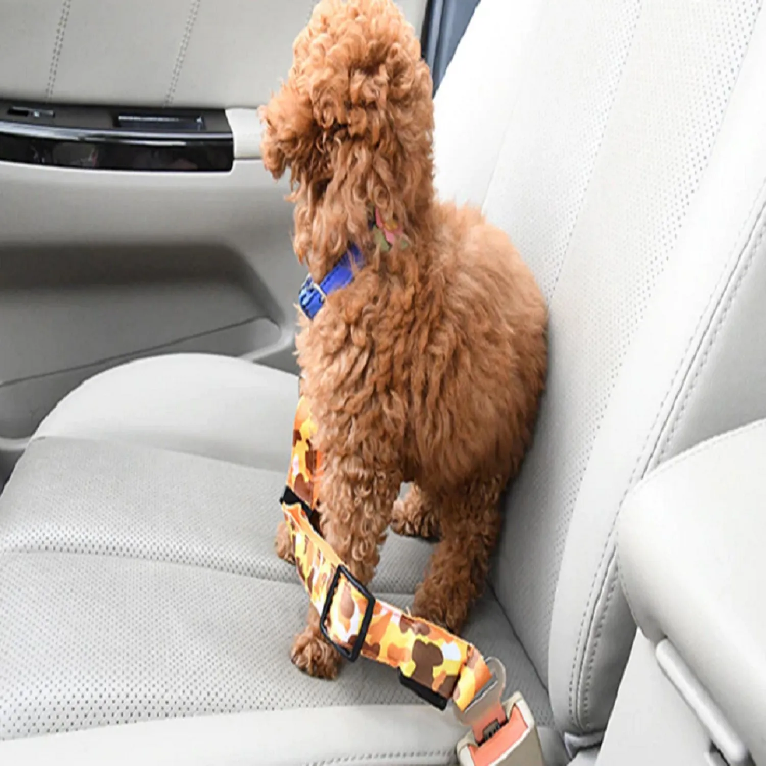 Correa Cinturón Carro Para Mascotas Perduoutlet Rosado 3