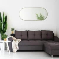 Espejo Ovalo 40x80 cm Dorado