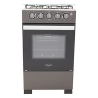 Estufa de Piso 4 Puestos Gas Natural Plata ROMERO 50-V MIX 3X1