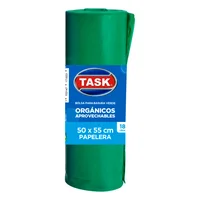 Bolsa Basura 50x55cm Rollo X20Und Minipapelera Verde