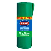 Bolsa de Basura 70x90cm Rollo x20 Unidades Mediana Verde