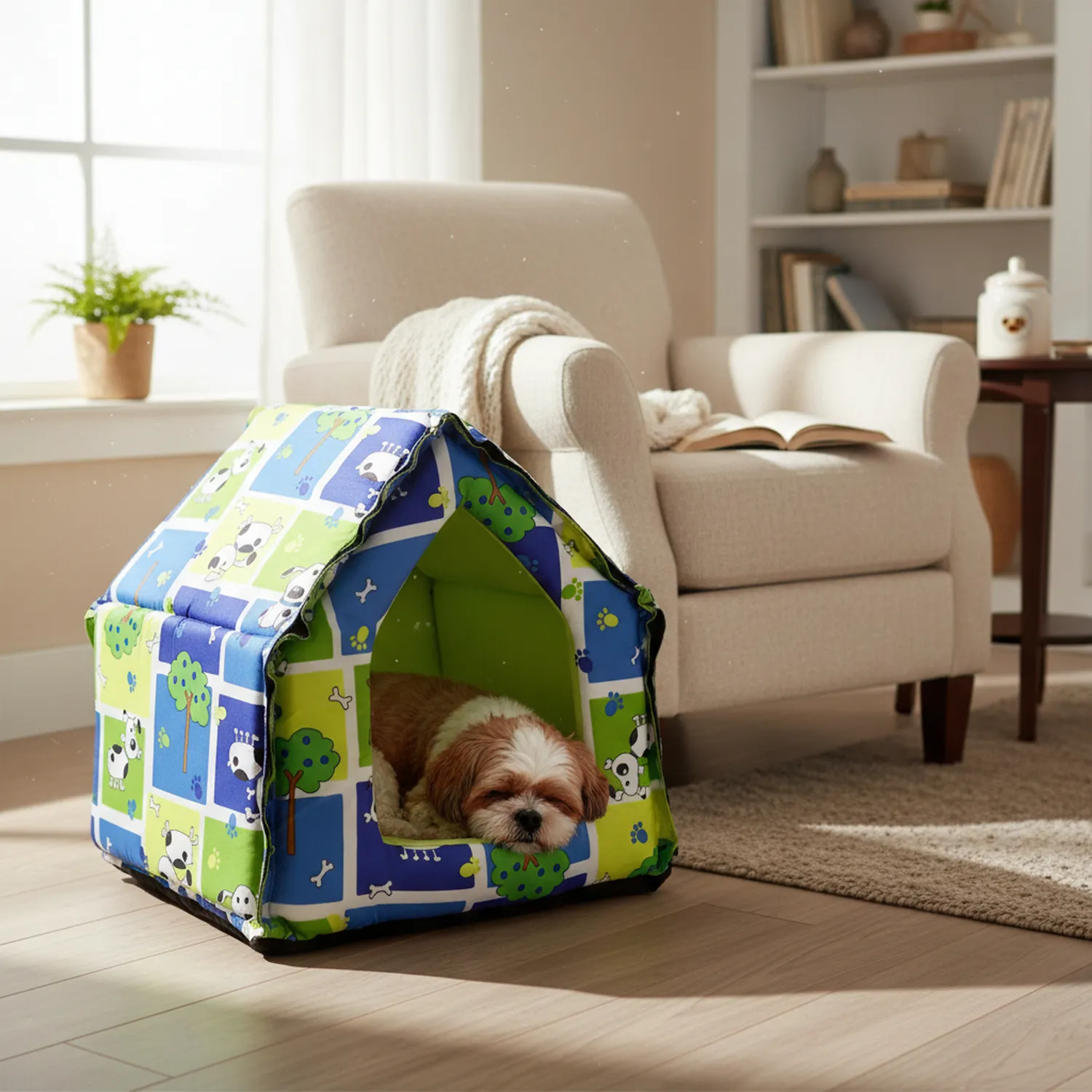 Casa Para Mascotas Tela 44x44x49cm Mediano Surtido