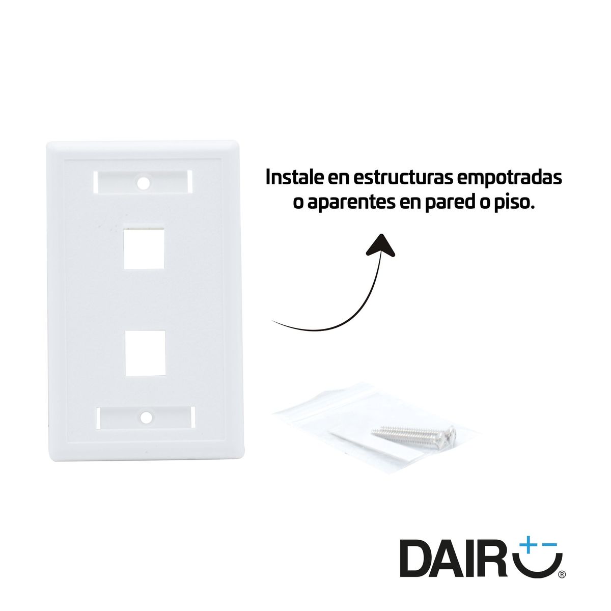 DAIRU - Plato Doble Para Keystone Jack