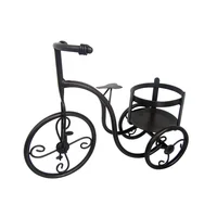 Matera Metálica Bicicleta Remini 33x25x12cm Negro