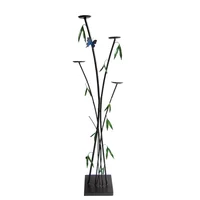 Candelabro de Piso Bamboo Café con 5 Soportes