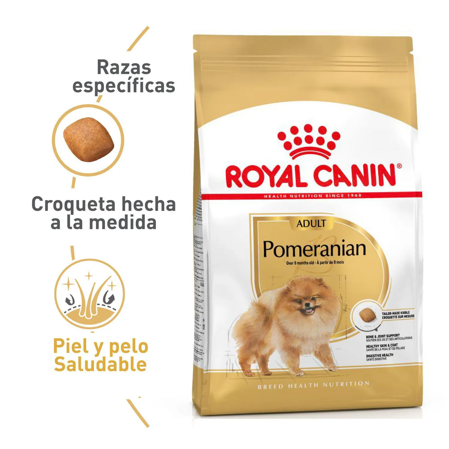 Comida Seca Para Perro Raza Pomerania Adulto Royal Canin 1.5 Kg
