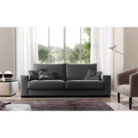 Sofá Griseo Tela Suave 75x84x182 Gris