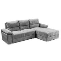 Sofá Esquinero Pacific 90x230x150 Gris