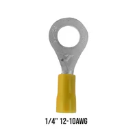 Propack Terminal Aislada Aro Amarillo (1/4 - R5-6V) X 50 Und
