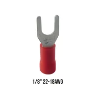 Terminal Aislada Horqueta Rojo (1/8 - S1-3.5Mv)