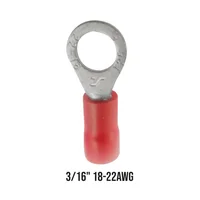 Propack Terminal Aislada Aro Rojo (3/16 - R1-5V) X 50 Und