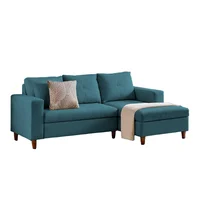 Sala en L Viena 87x135x188 Turquesa