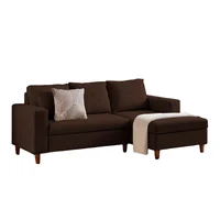 Sala en L Viena 87x135x188 Chocolate