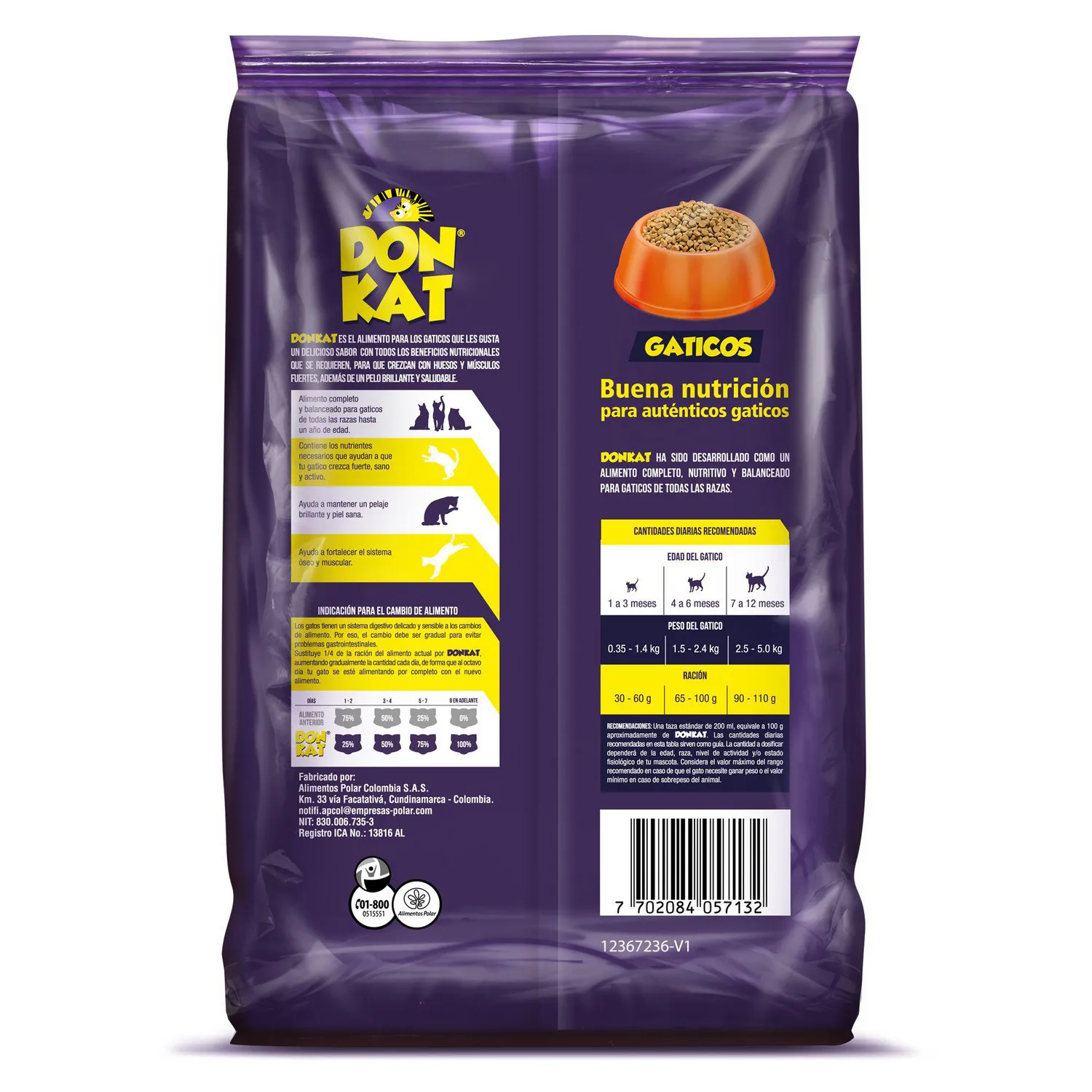 Comida Seca Para Gatitos Donkat 1kg