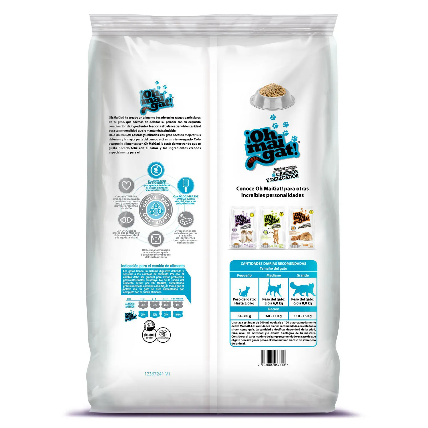 Comida Seca Para Gato Caseros Y Delicados Oh Mai Gat 8kg