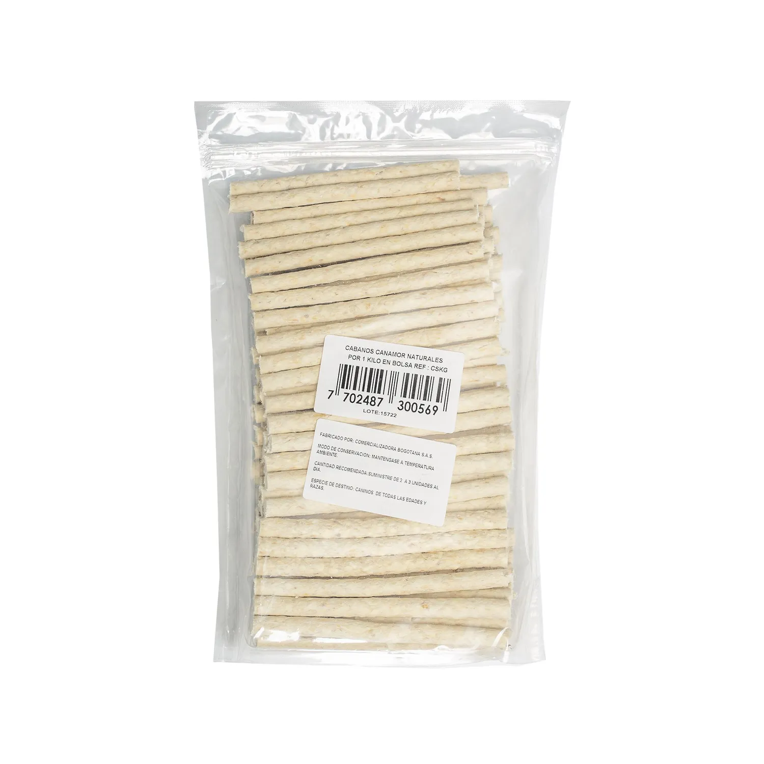 Snack Para Perro Canamor Cabanos De 5/16 Pulg Bolsa 1kg