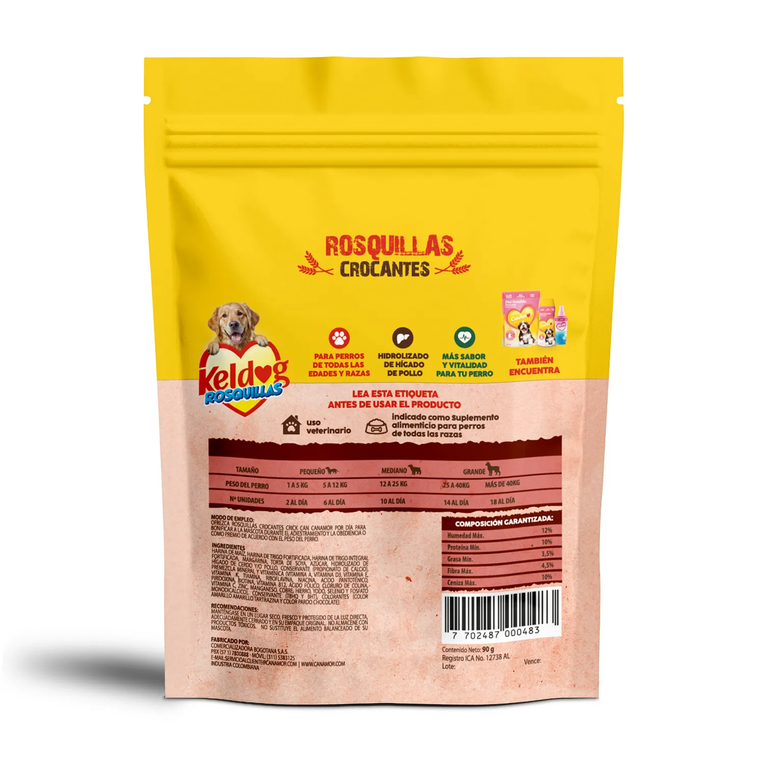 Snack Para Perro Canamor Rosquillas Crick  90g