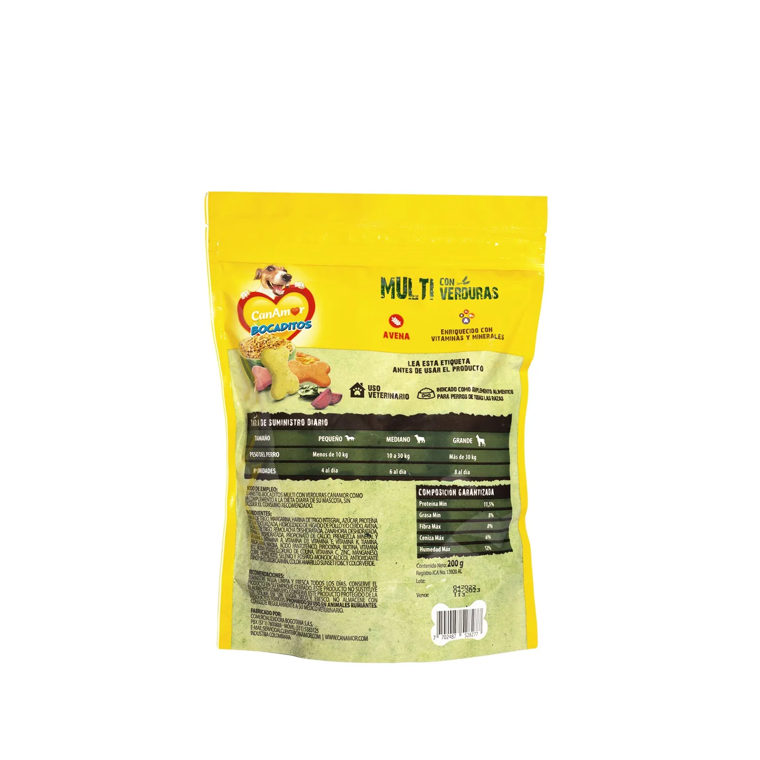 Snack Para Perro Canamor Bocaditos Multi 200g