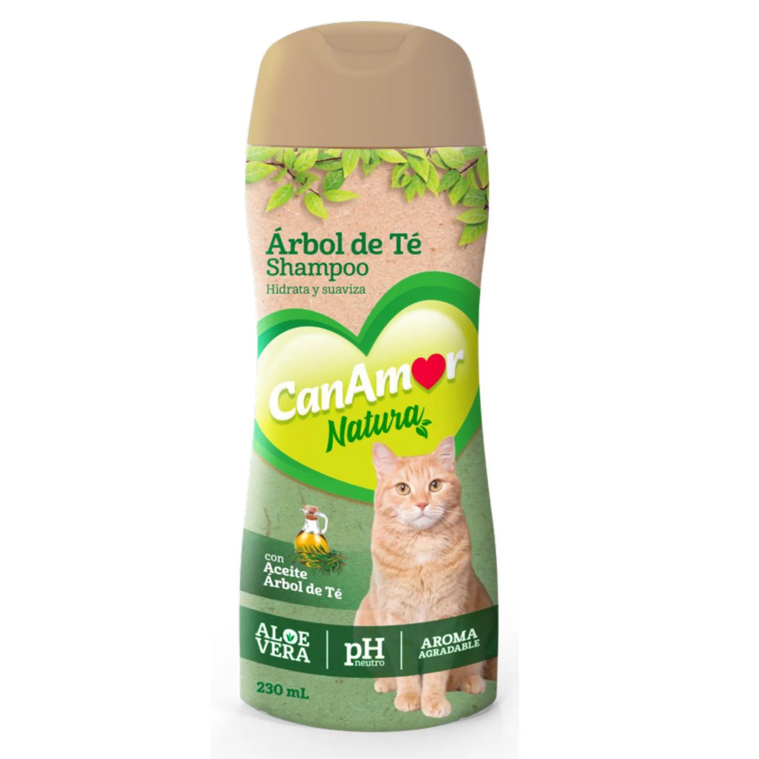 Shampoo Para Gatos Árbol De Té Canamor 230ml