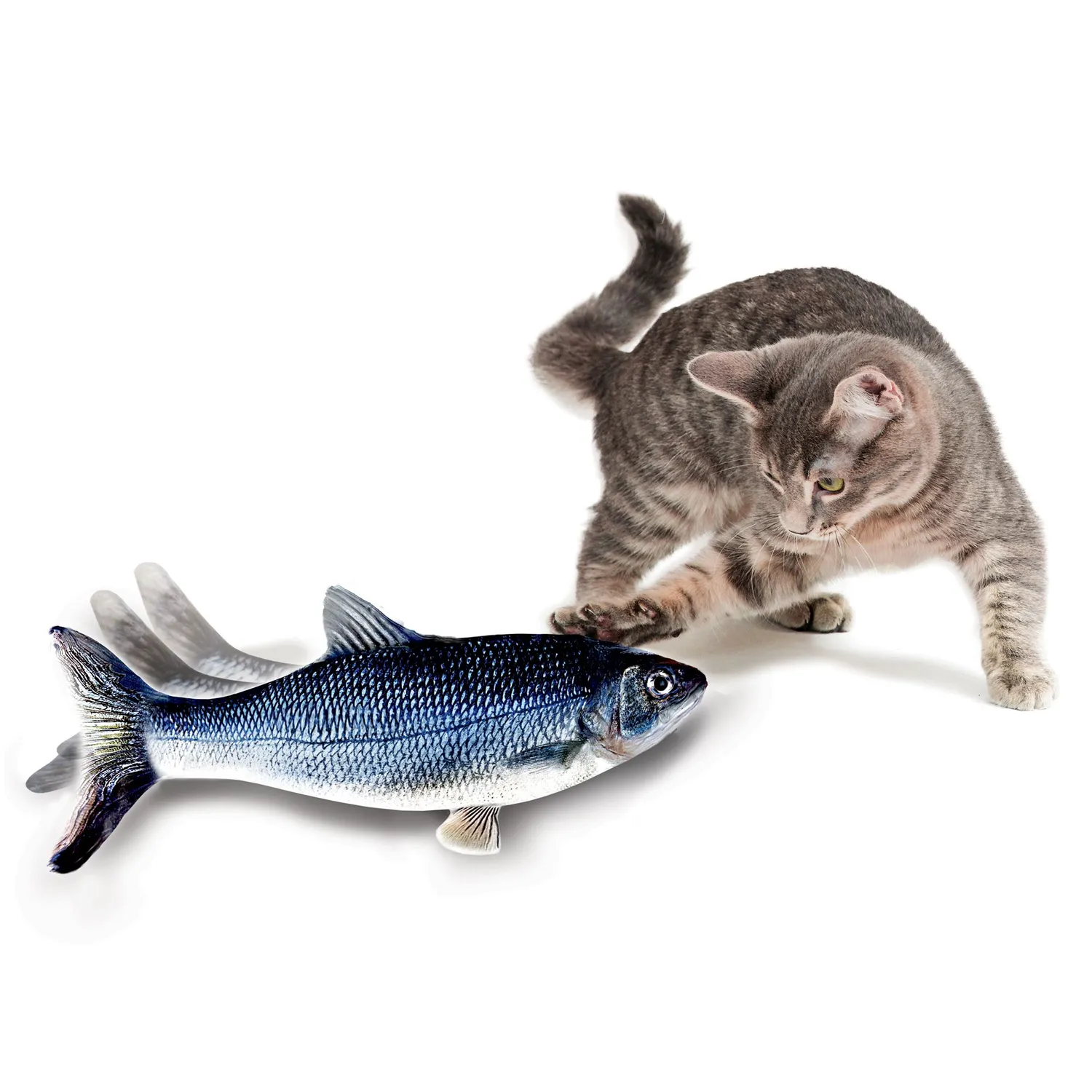 Juguete Para Gatos Flippity Fish Tvnovedades 4