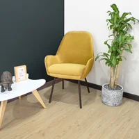 Poltrona Noruega 91X58X63 Tela Poliéster Mostaza