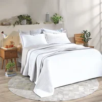 Colcha Londres Blanco 280X250 cm + 2 Fundas King