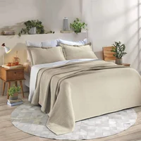 Colcha Londres Beige 180X250 cm + 1 Funda Sencillo