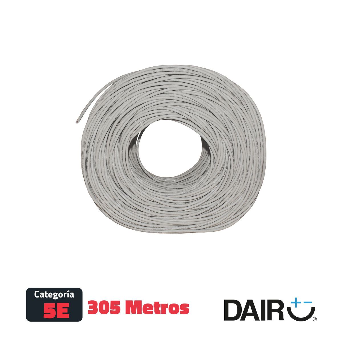 DAIRU - Cable UTP Cat 5E X Metro 100% Cobre Rollo X 305mt