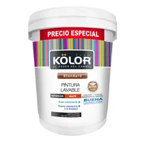 Kolor Pintura para Interior Blanco Lavable 5 Galones Precio Especial